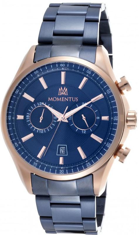 Momentus CC102R-11SR Takvimli 44 mm Çelik Kordon Analog Kol Saati