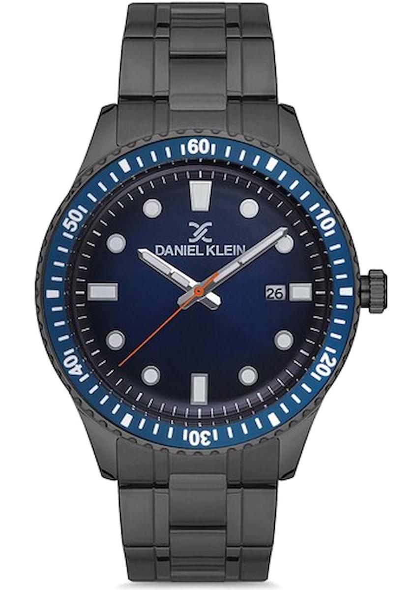 Daniel Klein DK.1.12682.4 Takvimli 42 mm Siyah Çelik Kordon Analog Erkek Kol Saati