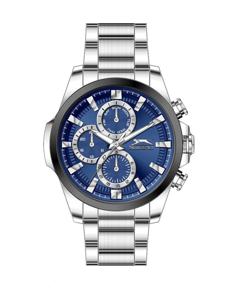 Slazenger SL.09.1922.2.03 Takvimli 46-50 mm Metal Kordon Analog Erkek Kol Saati