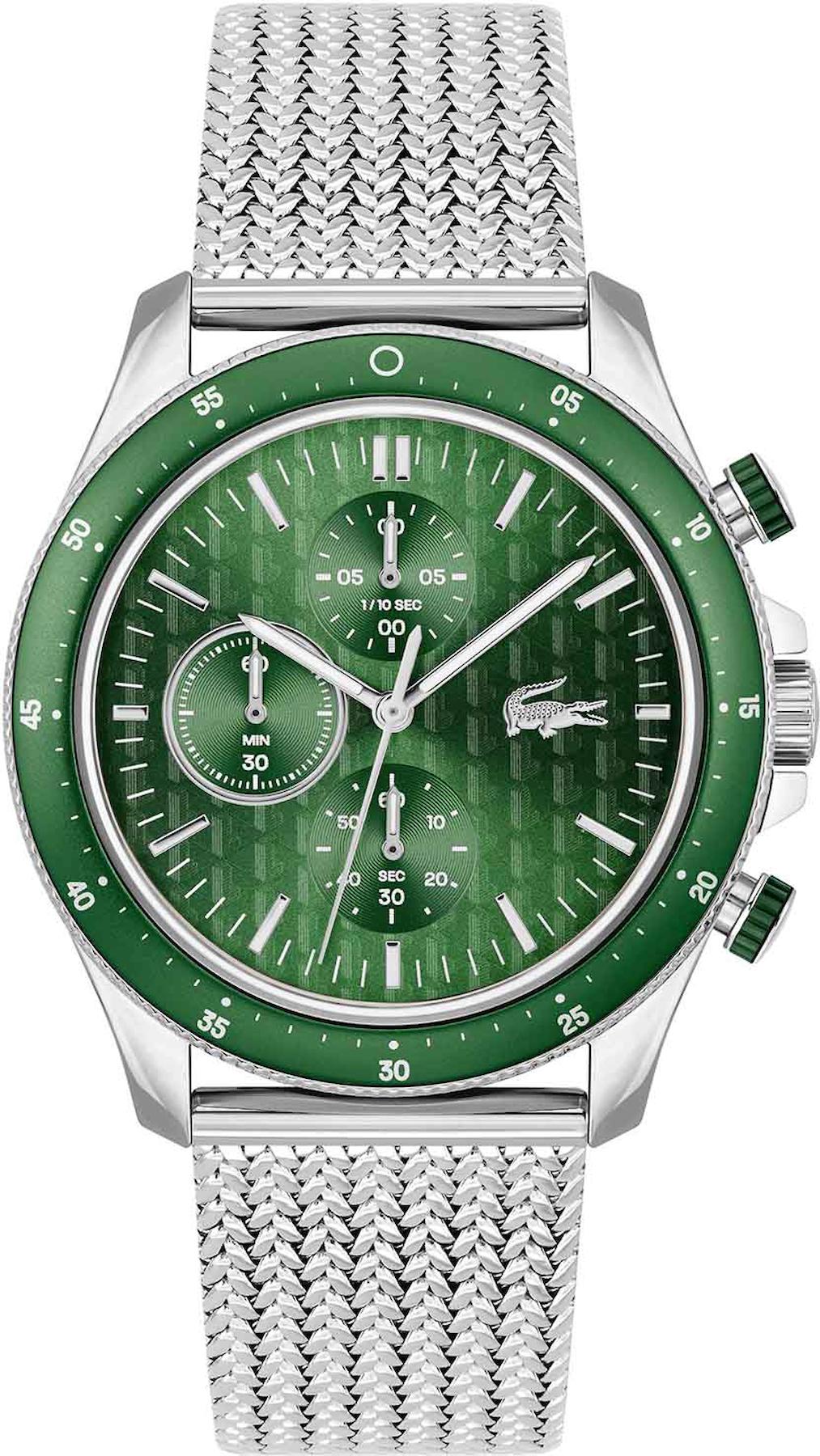 Lacoste LAC2011255 Takvimli 43 mm Çelik Kordon Analog Erkek Kol Saati
