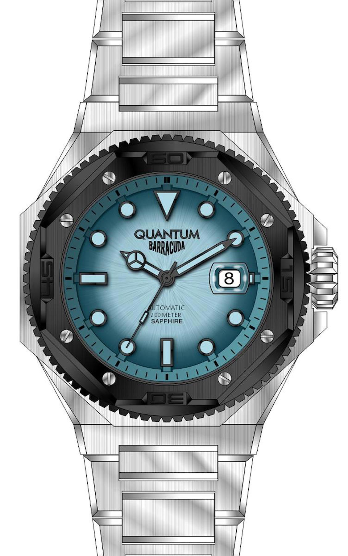 Quantum BAR1090.390 Takvimli 44 mm Çelik Kordon Analog Erkek Kol Saati