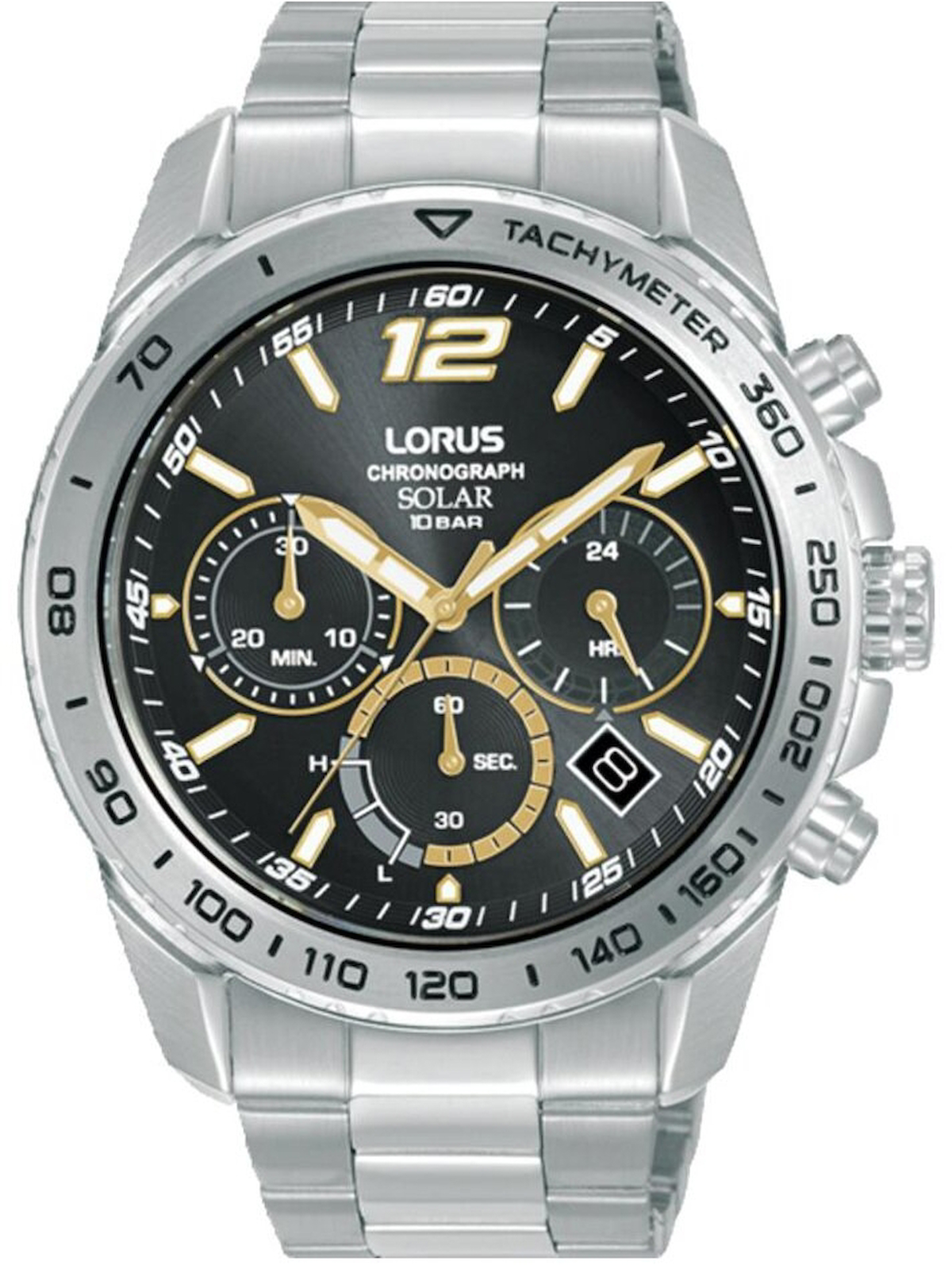 Lorus RZ509AX9 Takvimli 44 mm Çelik Kordon Analog Erkek Kol Saati