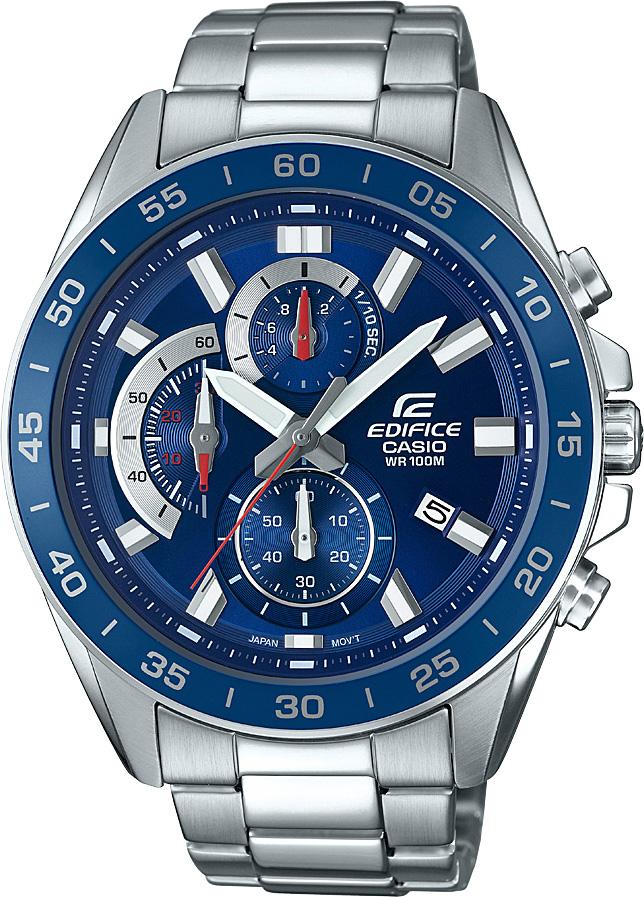 Casio EFV-550D-2A Takvimli 47 mm Çelik Kordon Analog Kol Saati