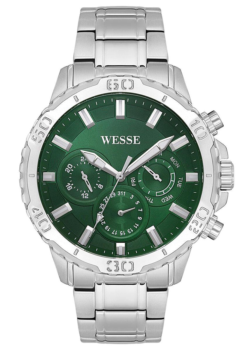Wesse WWG600406SS Pusulalı Takvimli 52 mm Çelik Kordon Analog Erkek Kol Saati