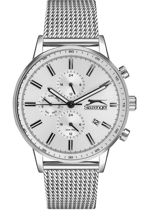 Slazenger SL.09.1917.2.01 Takvimli 44 mm Çelik Kordon Analog Erkek Kol Saati