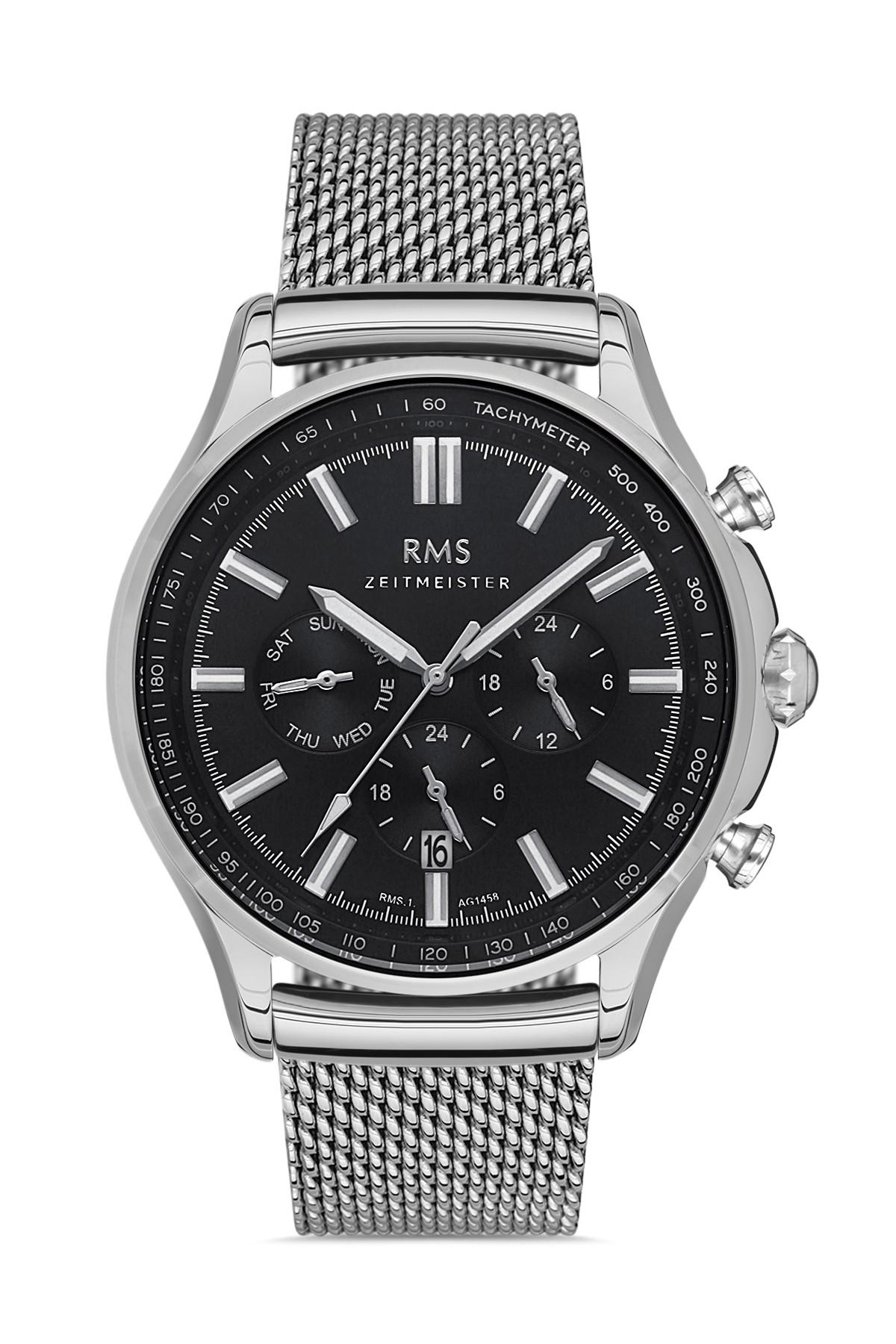 Romanson RMS.1.AG1456.03 Takvimli Metal Kordon Analog Erkek Kol Saati