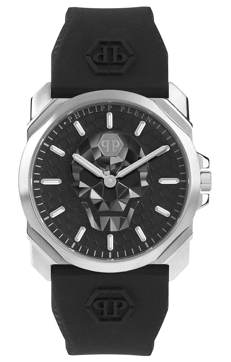 Philipp Plein PWLAA0122 Takvimli 40 mm Siyah Silikon Kordon Analog Erkek Kol Saati
