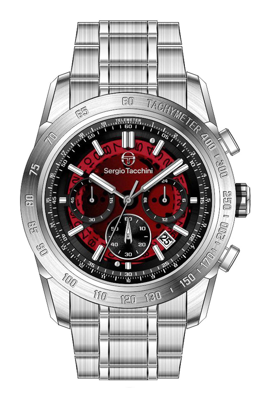 Sergio Tacchini ST.1.10434.5 Takvimli 44 mm Çelik Kordon Analog Erkek Kol Saati