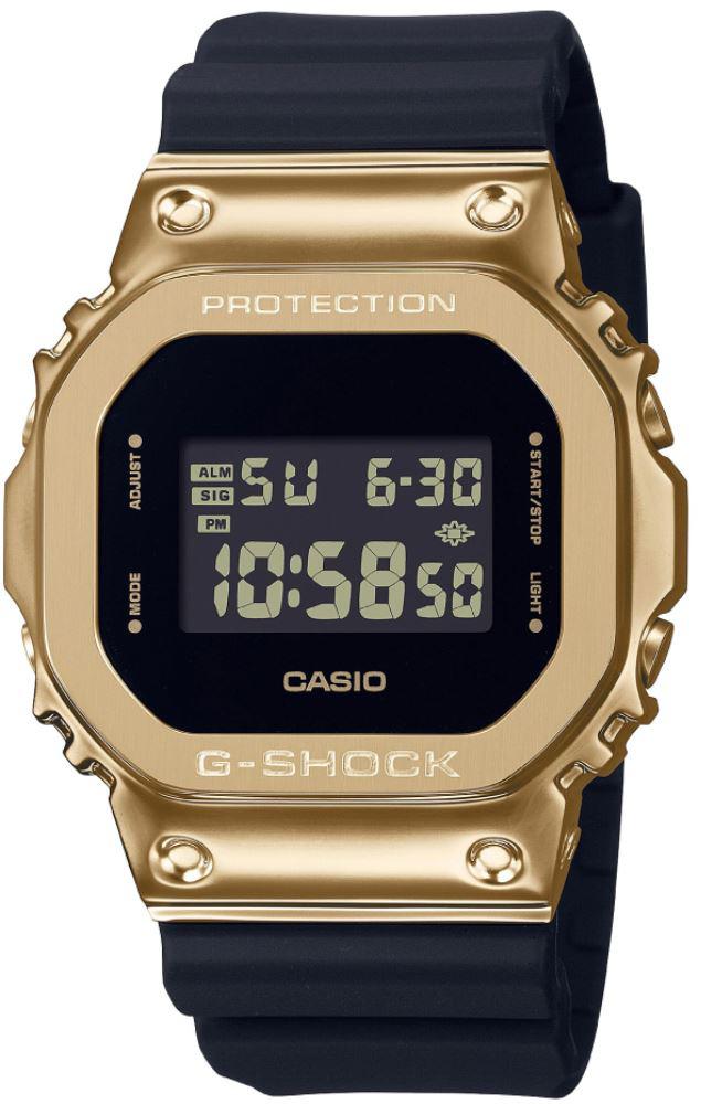 Casio GM-5600G-9D Takvimli 43 mm Siyah Silikon Kordon Analog Kol Saati