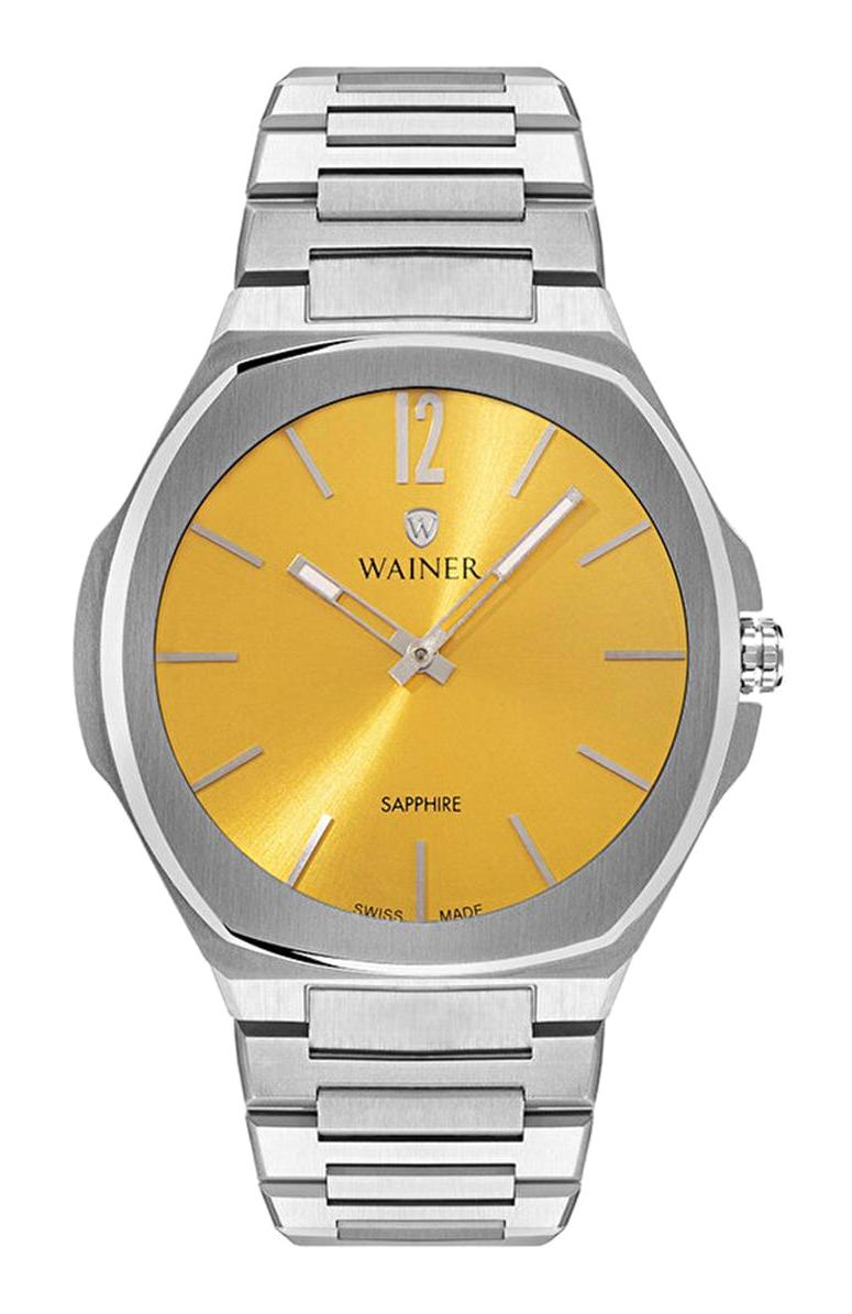 Wainer WA.10122-E 44 mm Çelik Kordon Analog Erkek Kol Saati