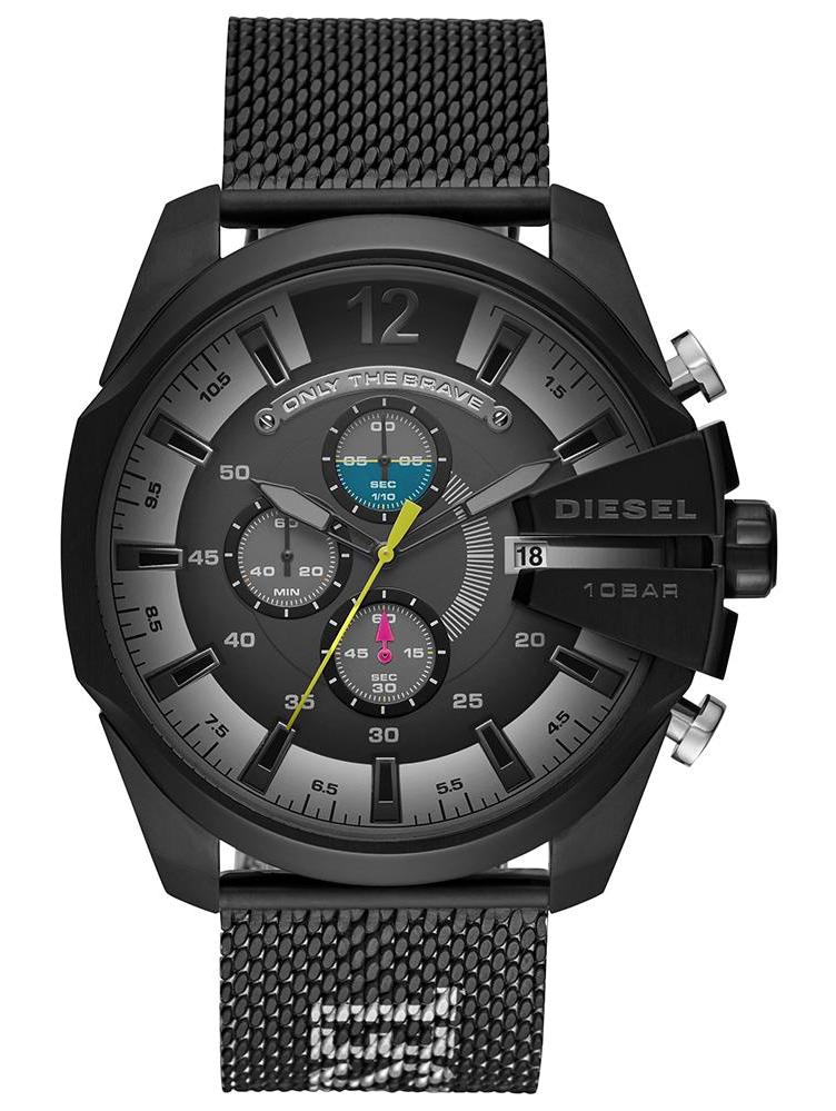 Diesel DZ4514 Takvimli 42 mm Siyah Çelik Kordon Analog Erkek Kol Saati