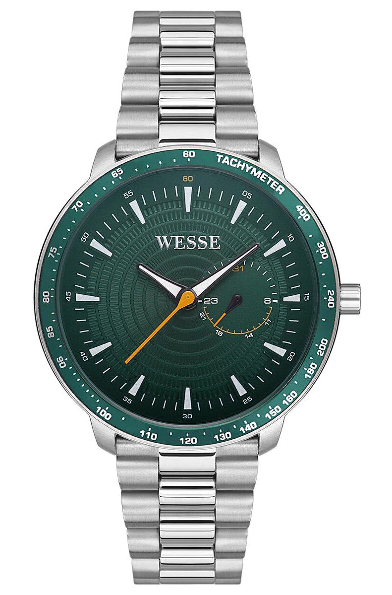 Wesse WWG207905 Pusulalı Takvimli 43 mm Çelik Kordon Analog Erkek Kol Saati