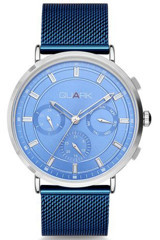 Quark QM-2000B-2A 34 mm Lacivert Çelik Kordon Analog Kol Saati