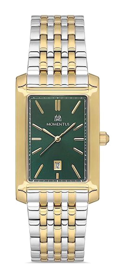 Momentus CM370G-15TG Takvimli 39 mm Altın-Çelik Kordon Analog Erkek Kol Saati