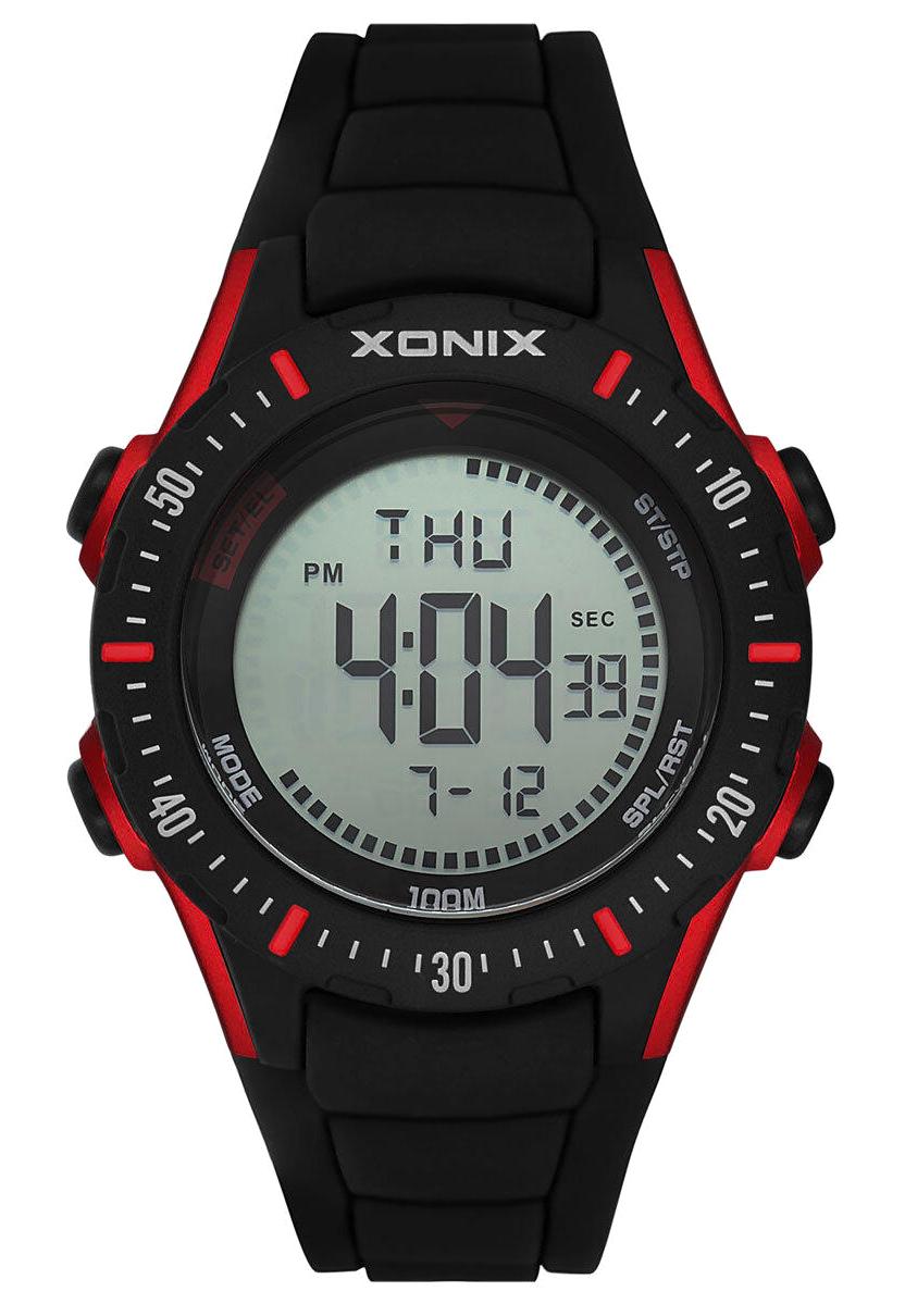 Xonix XOX-IR006 Takvimli 40 mm Siyah Silikon Kordon Dijital Kol Saati