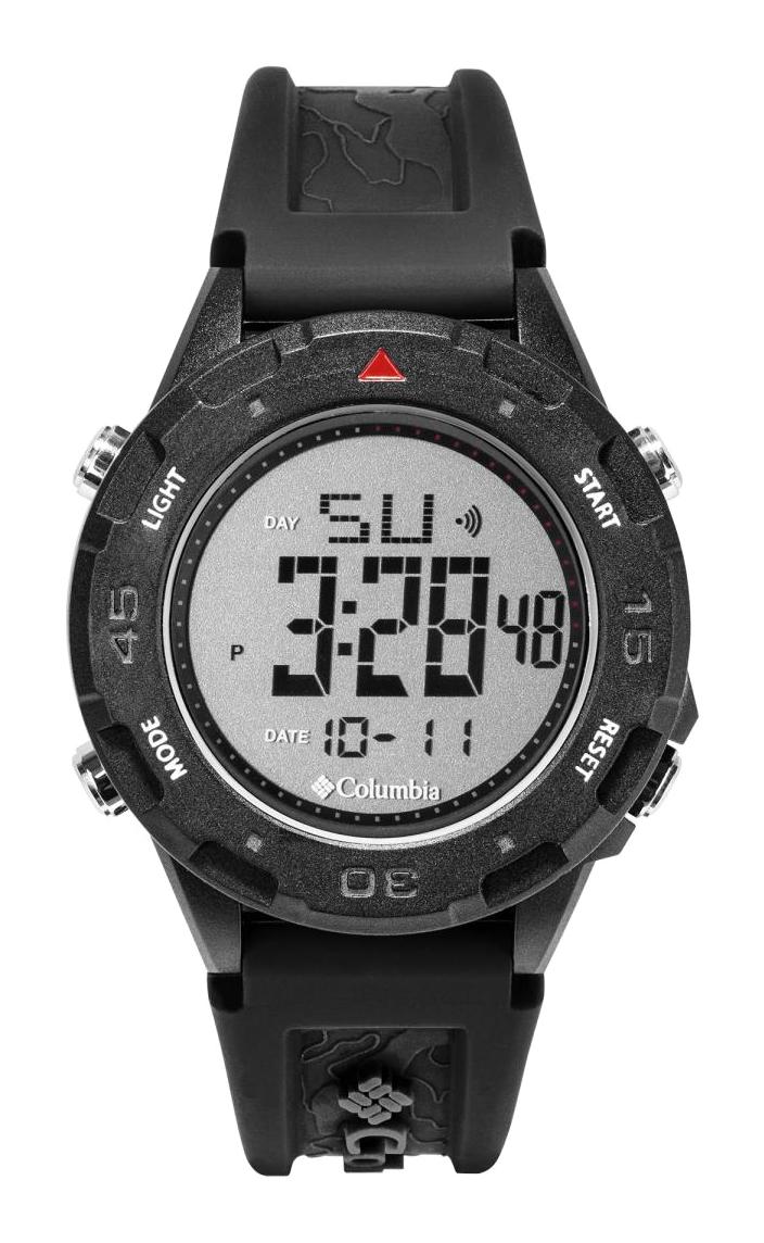 Columbia CSS13-007 Takvimli 44 mm Siyah Silikon Kordon Dijital Erkek Kol Saati