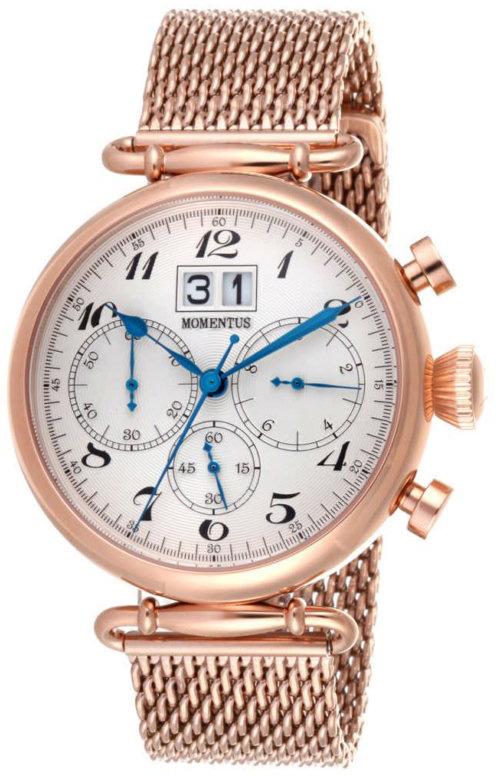 Momentus TM250R-02SR Takvimli 44 mm Rose Gold Çelik Kordon Analog Erkek Kol Saati