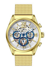Slazenger SL.09.2115.2.02 Takvimli 45 mm Altın Çelik Kordon Analog Erkek Kol Saati