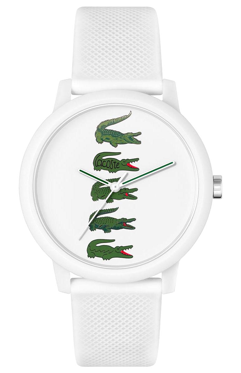 Lacoste LAC2011280 42 mm Beyaz Silikon Kordon Analog Erkek Kol Saati