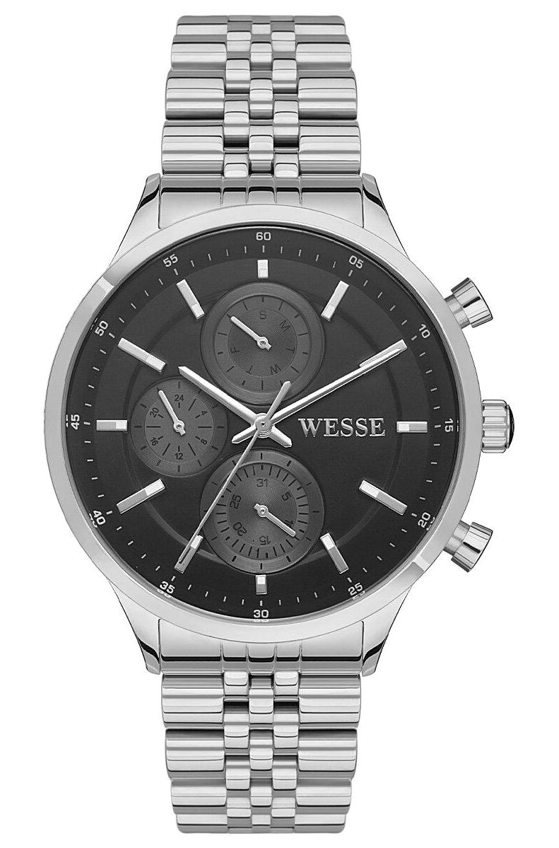 Wesse WWG207403 Pusulalı Takvimli 43 mm Çelik Kordon Analog Erkek Kol Saati