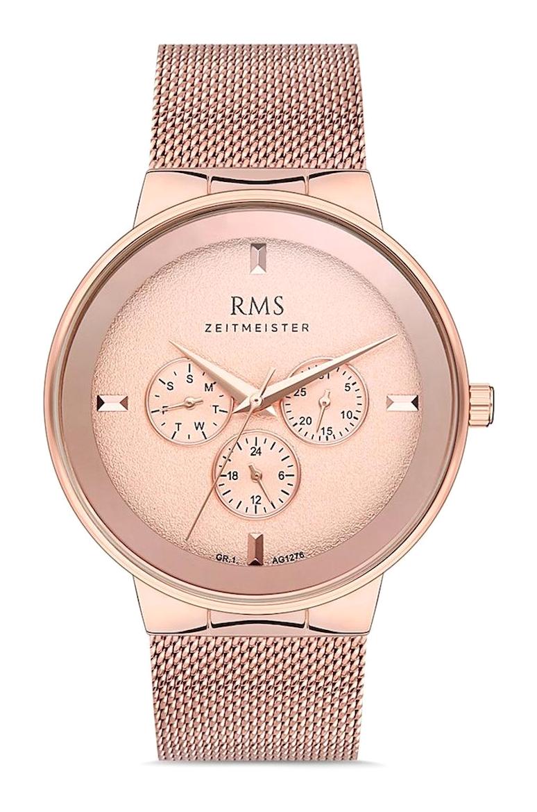 Romanson GR.1.AG1276.06 Takvimli 44 mm Rose Gold Metal Kordon Analog Erkek Kol Saati