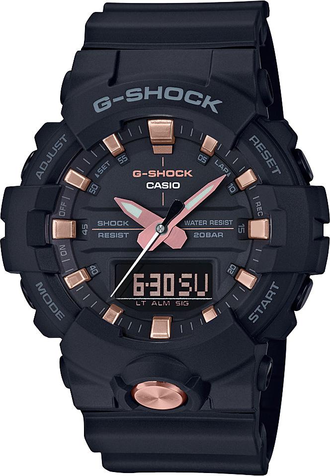 Casio GA-810B-1A4 Takvimli Siyah Silikon Kordon Analog Kol Saati