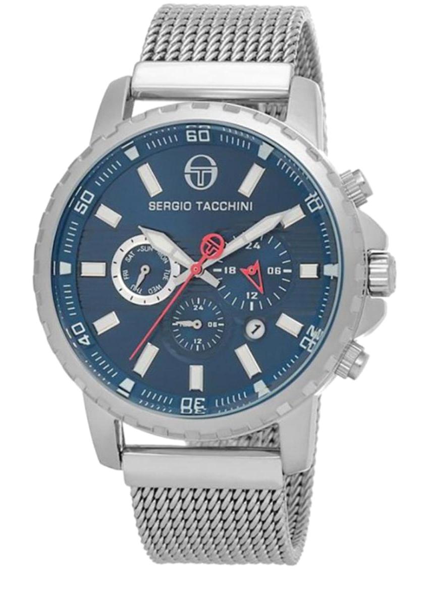 Sergio Tacchini ST.1.10016.2 Takvimli 45 mm Metal Kordon Analog Erkek Kol Saati