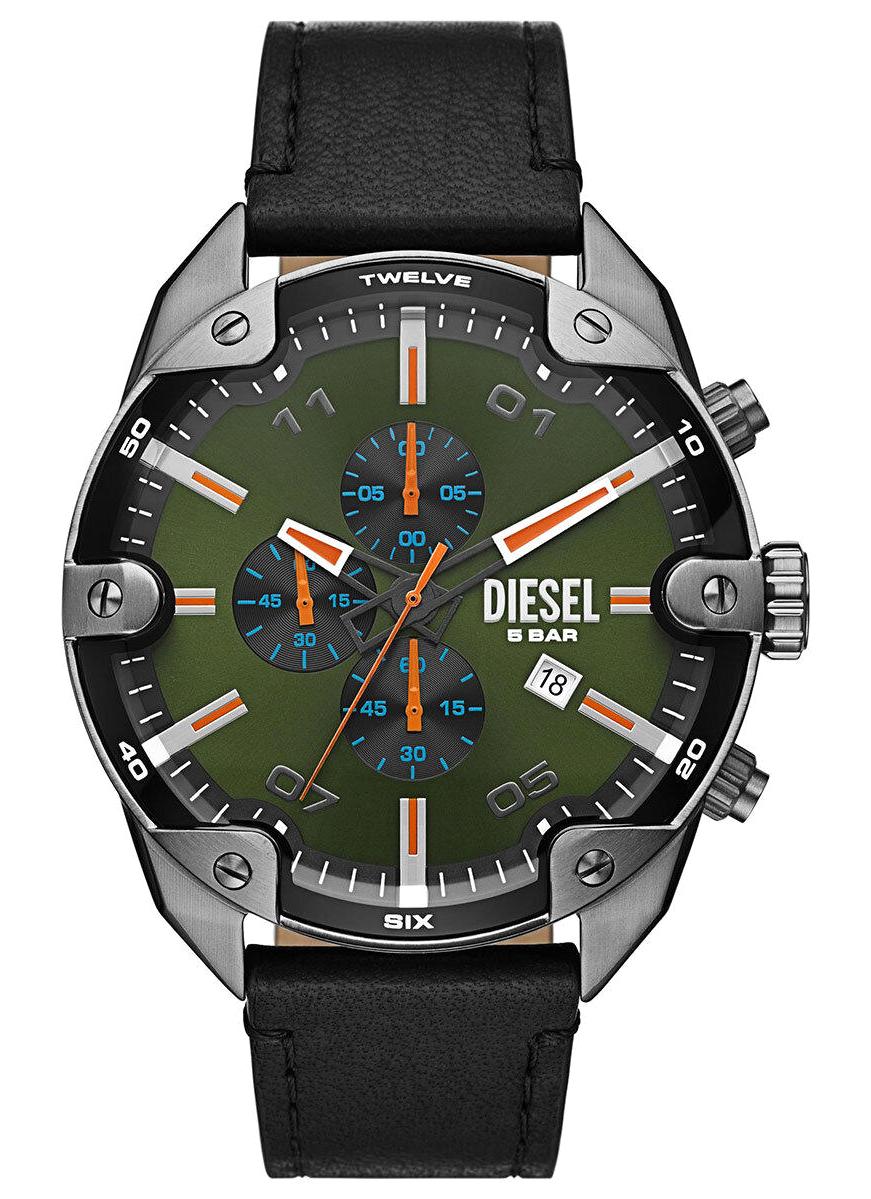 Diesel DZ4626 Takvimli 42 mm Siyah Deri Kordon Analog Erkek Kol Saati