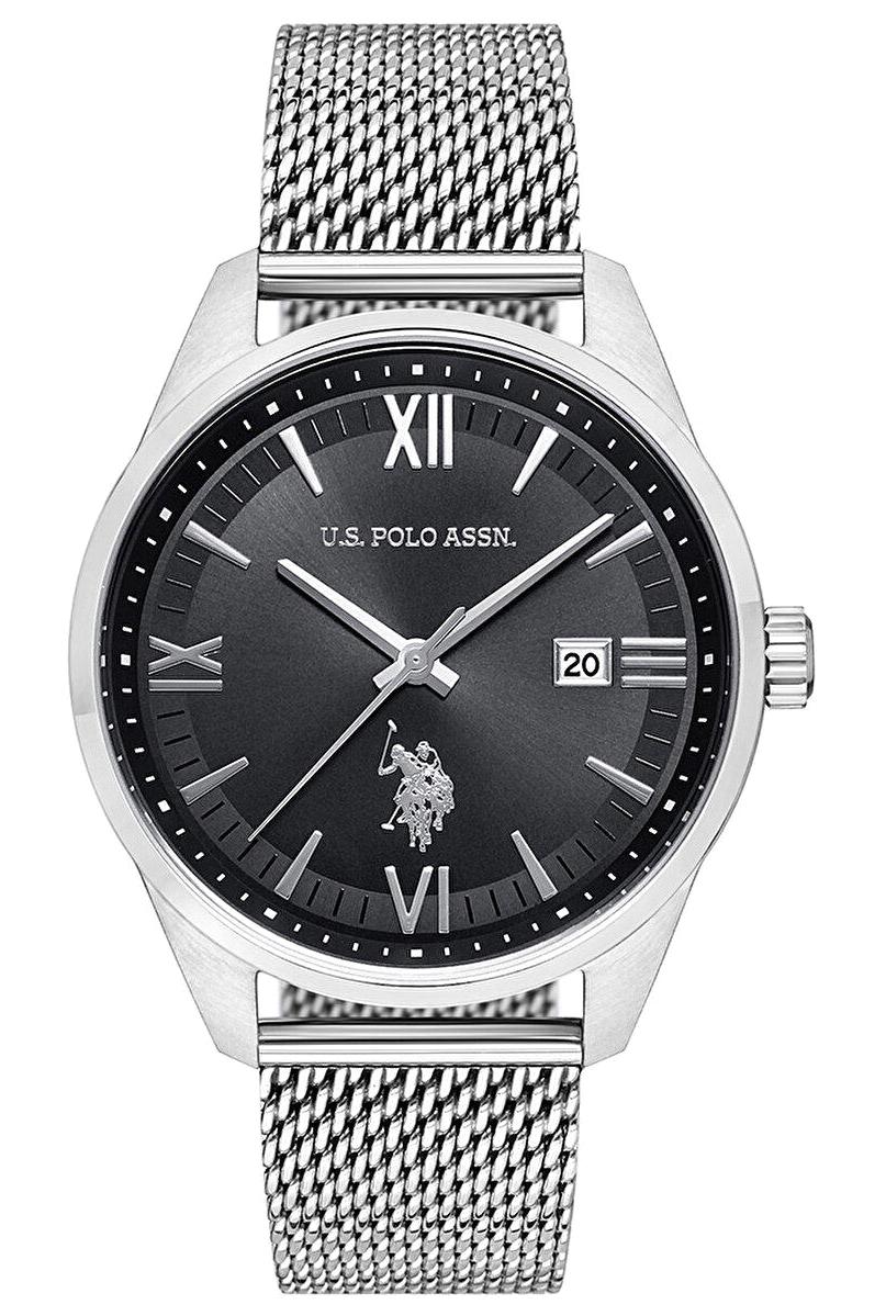 U.S. Polo Assn USPA1001-05 Takvimli 43 mm Çelik Kordon Analog Erkek Kol Saati