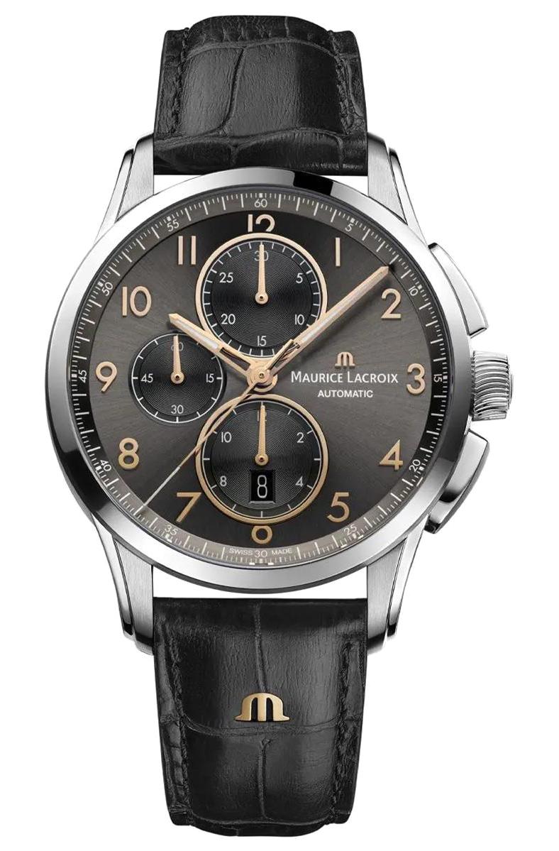 Maurice Lacroix PT6388SS001321-2 Takvimli 43 mm Çelik Kordon Analog Erkek Kol Saati