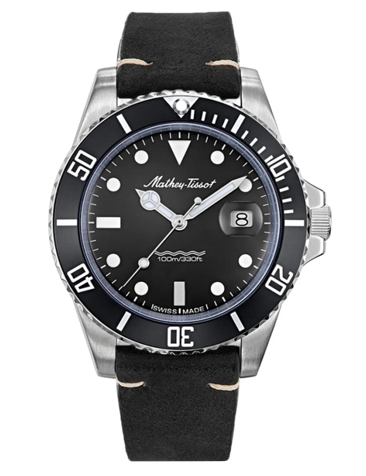 Tissot H901ALN Takvimli 45 mm Siyah Deri Kordon Analog Erkek Kol Saati