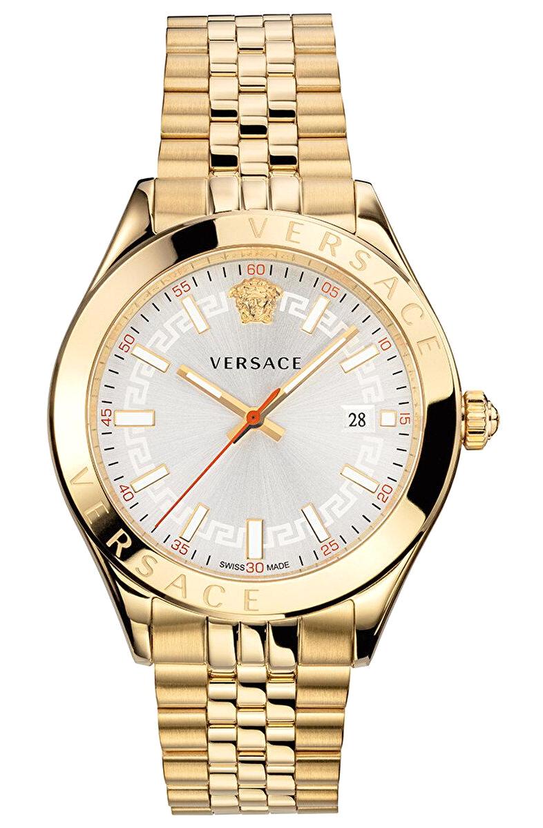 Versace VRSCVEVK00720 Takvimli 42 mm Altın Çelik Kordon Analog Erkek Kol Saati