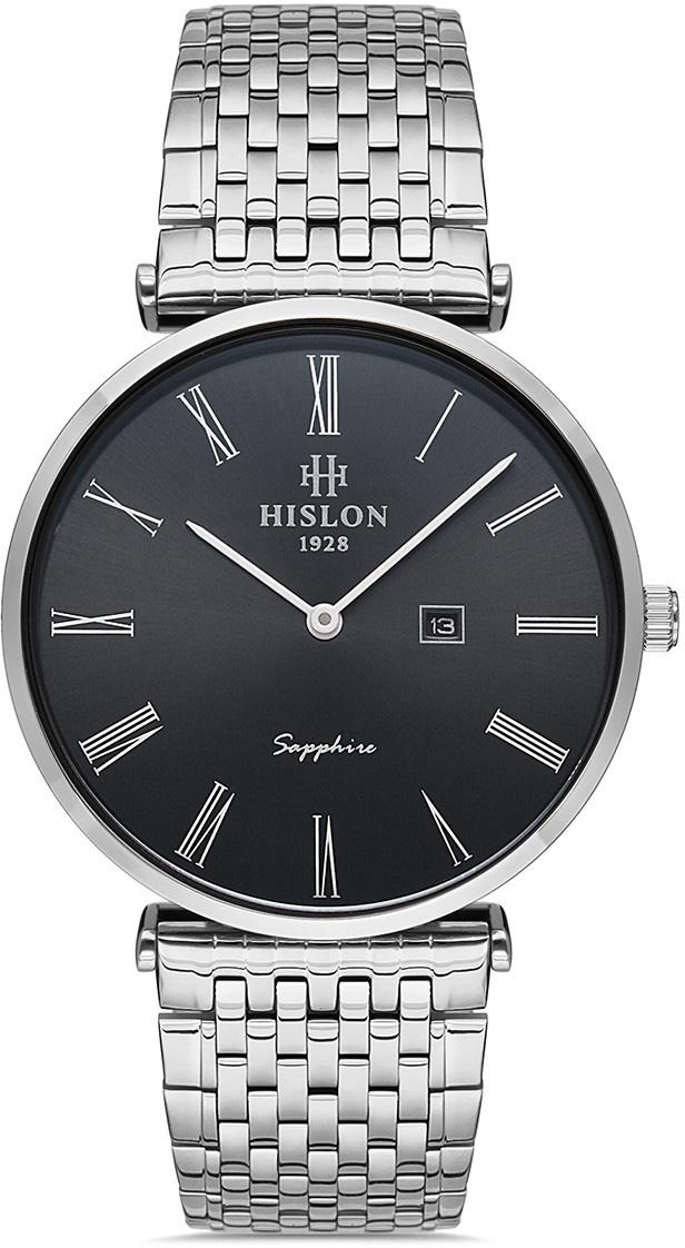 Hislon CL119S-04SS Takvimli 38 mm Çelik Kordon Analog Erkek Kol Saati