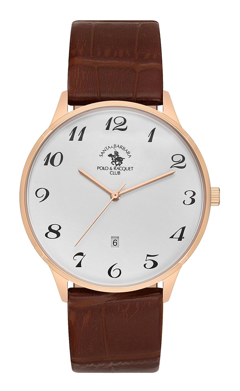 Santa Barbara Polo & Racquet Club SB.8.10004.5 Takvimli 40 mm Kahverengi Deri Kordon Analog Erkek Kol Saati