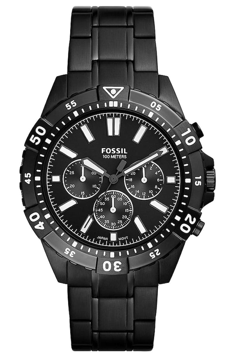 Fossil FFS5773 Takvimli 46 mm Siyah Çelik Kordon Analog Erkek Kol Saati