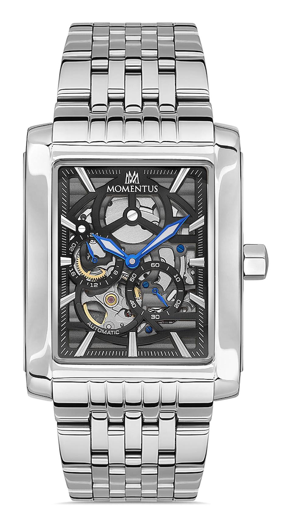Momentus TM333S-04SS Takvimli 36 mm Çelik Kordon Analog Erkek Kol Saati