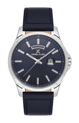 Daniel Klein DK.1.13659-2 Takvimli 42 mm Siyah Deri Kordon Analog Erkek Kol Saati