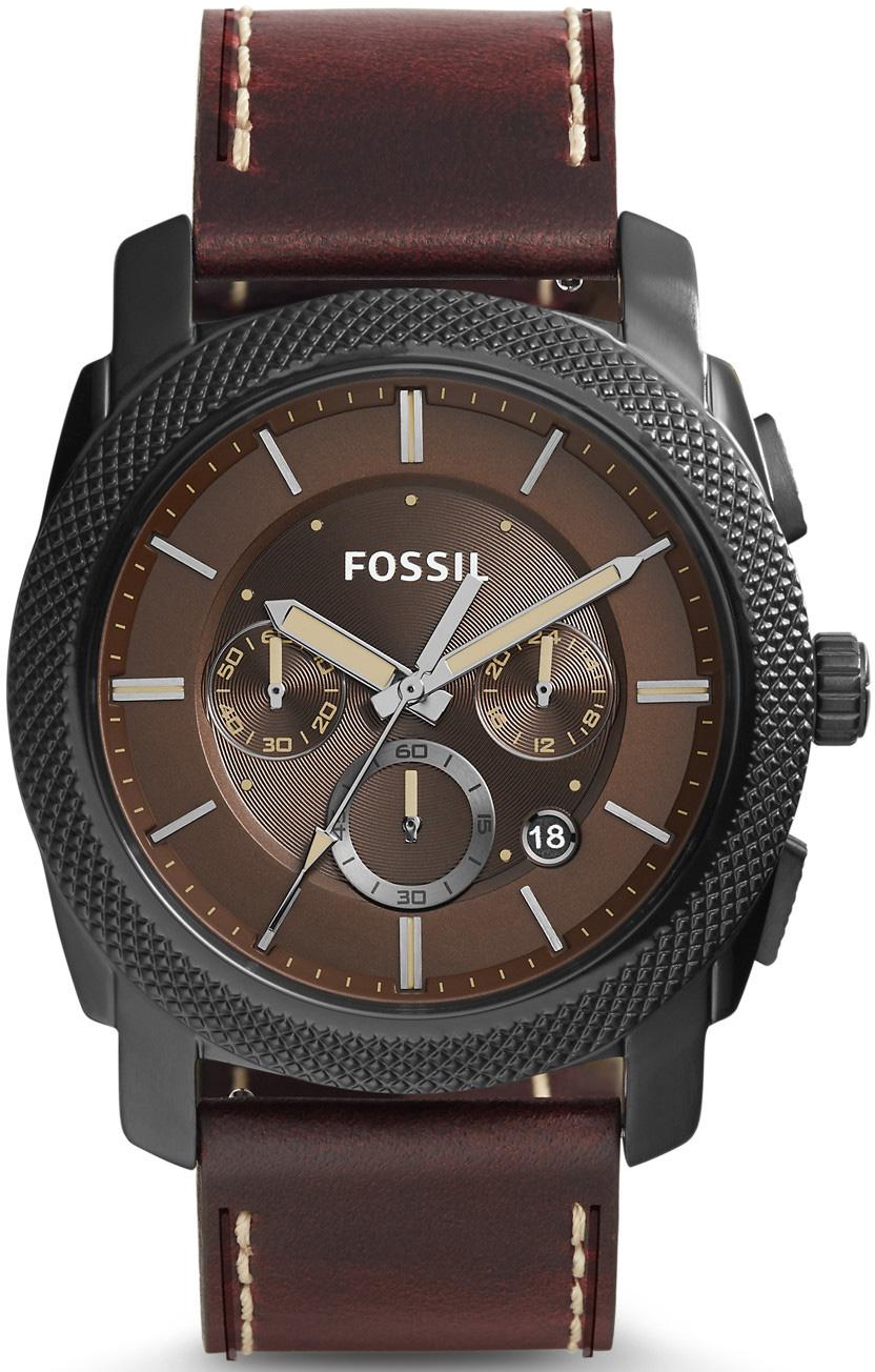 Fossil FS5121 Takvimli 41 mm Kahverengi Deri Kordon Analog Kol Saati