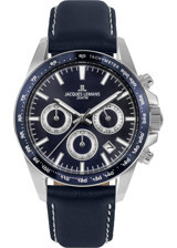 Jacques Lemans LİVERPOOL 1-1877C Takvimli 41 mm Lacivert Çelik Kordon Analog Erkek Kol Saati