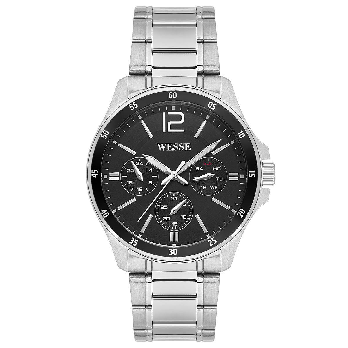 Wesse WWG208801 Pusulalı Takvimli 43 mm Çelik Kordon Analog Erkek Kol Saati
