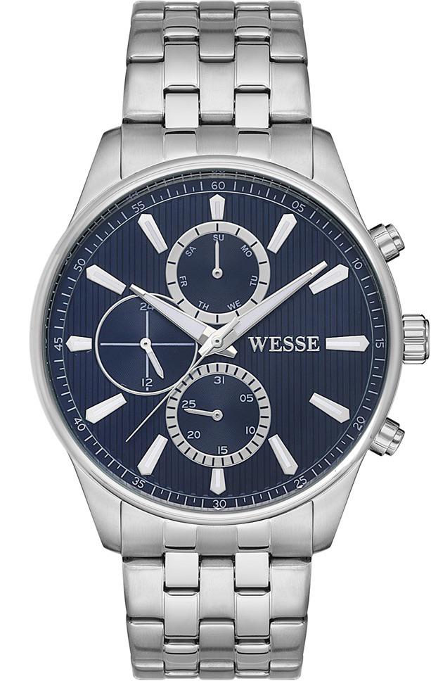 Wesse WWG206402 Pusulalı Takvimli 44 mm Çelik Kordon Analog Erkek Kol Saati