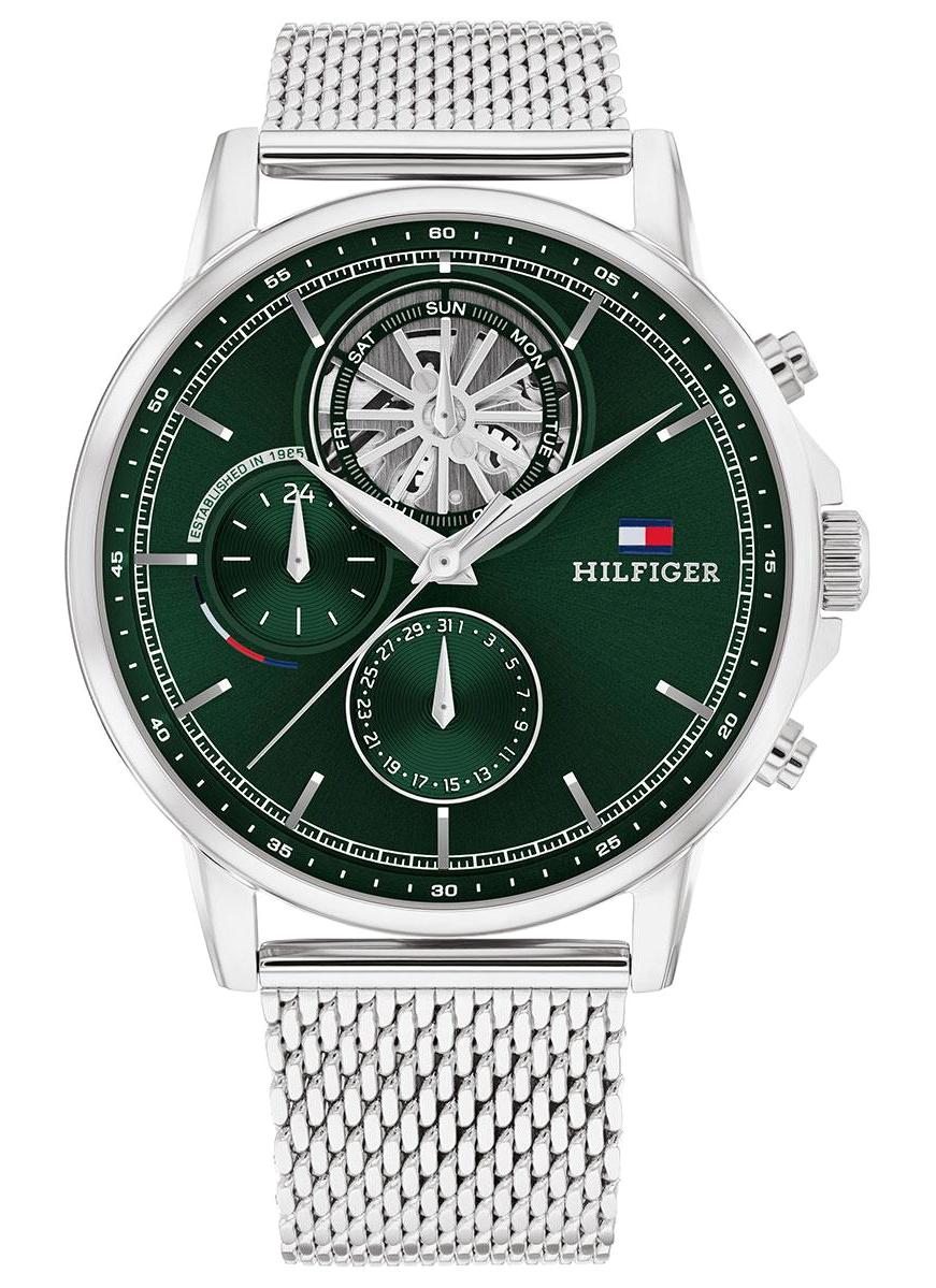 Tommy Hilfiger TH1710608 Takvimli 44 mm Çelik Kordon Analog Erkek Kol Saati