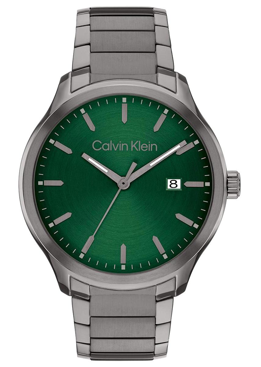 Calvin Klein CK25200350 Takvimli 43 mm Füme Çelik Kordon Analog Erkek Kol Saati