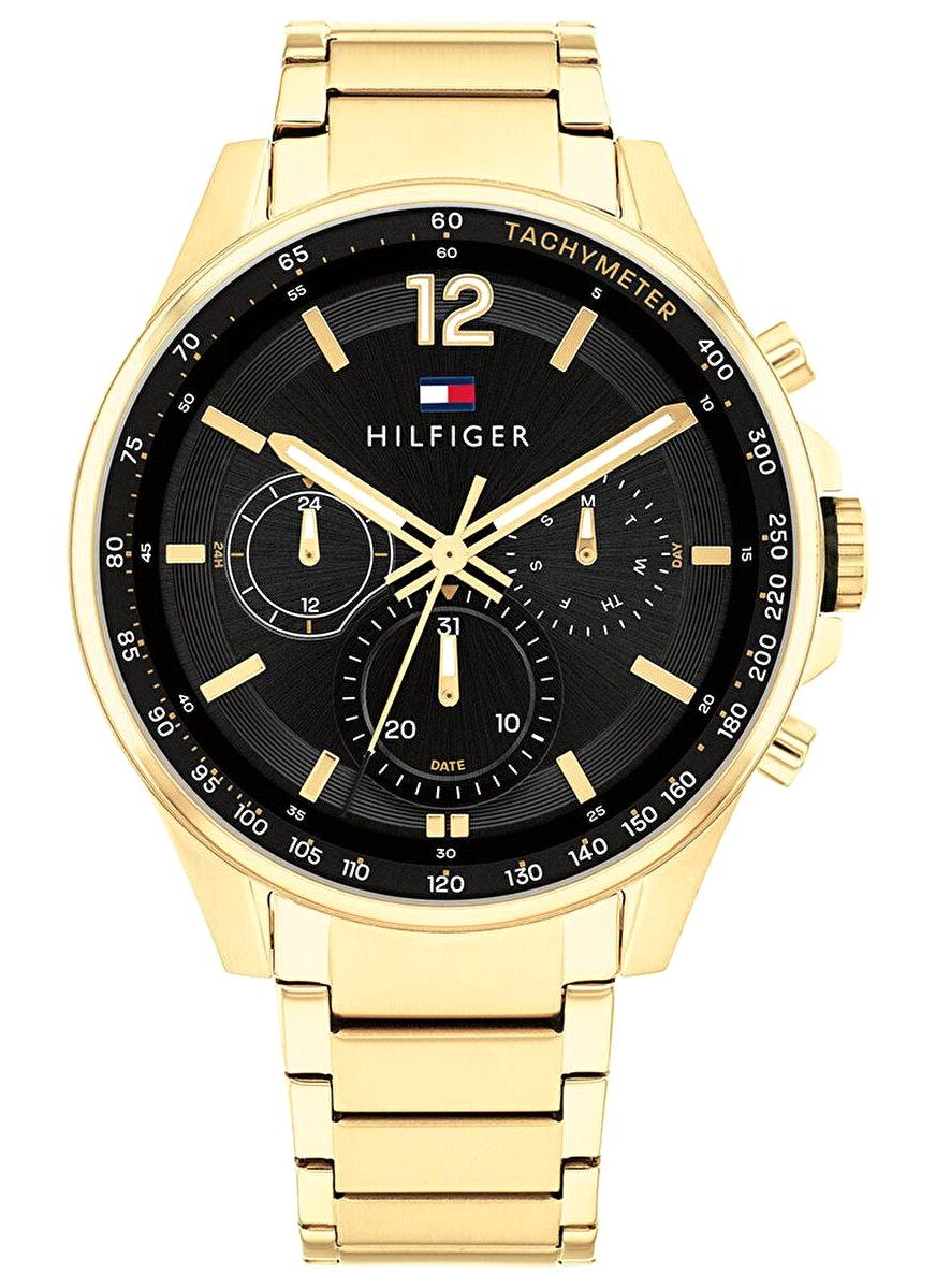 Tommy Hilfiger TH1791974 44 mm Altın Çelik Kordon Analog Erkek Kol Saati