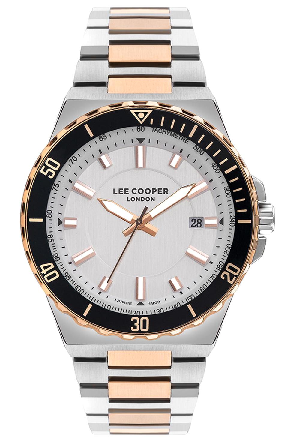 Lee Cooper LC07622.530 Takvimli 44 mm Metal Kordon Analog Erkek Kol Saati