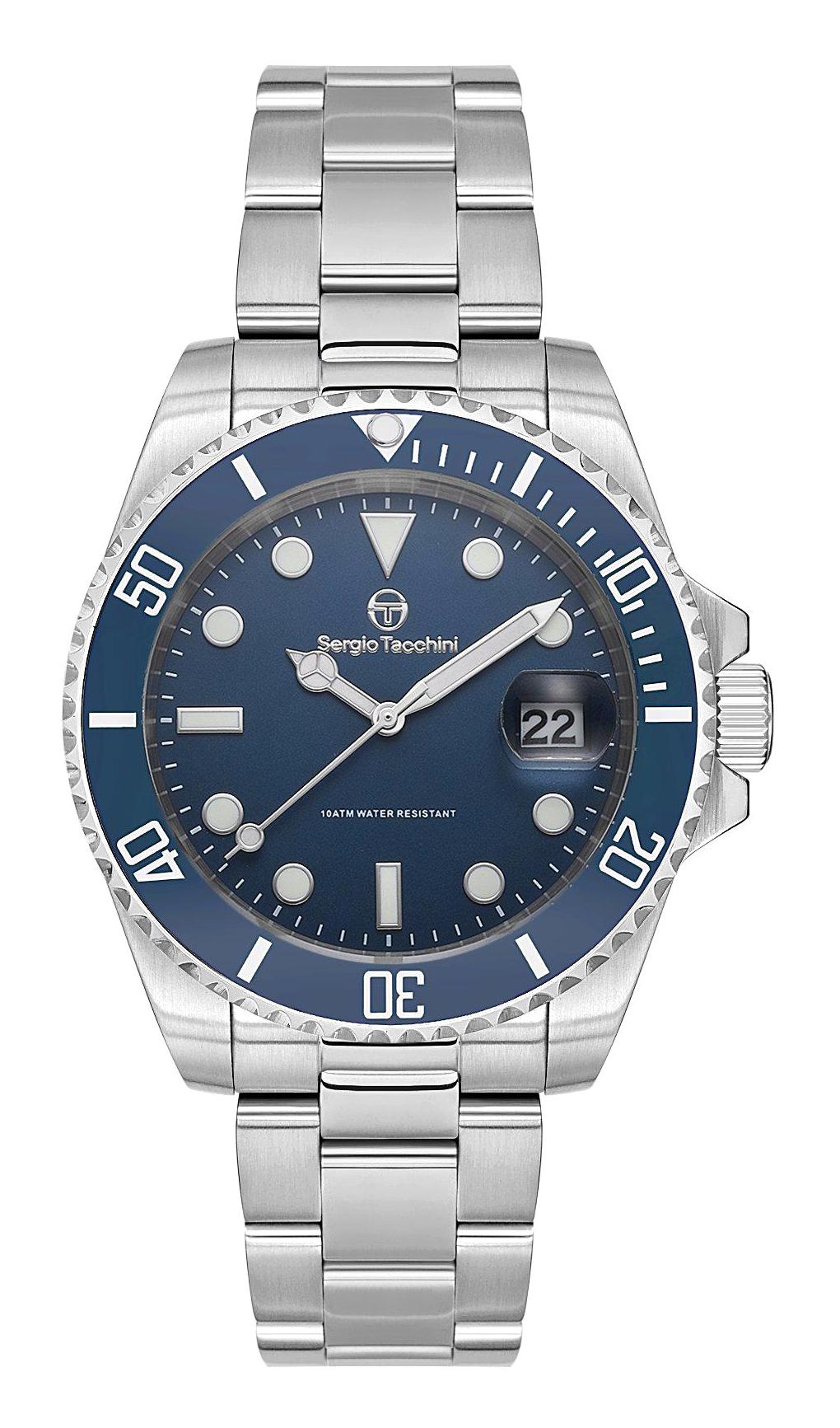 Sergio Tacchini ST.4.10001.2 Takvimli 45 mm Çelik Kordon Analog Erkek Kol Saati