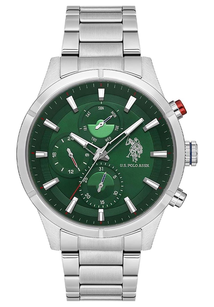 U.S. Polo Assn USPA1014B-10 Takvimli 46 mm Çelik Kordon Analog Erkek Kol Saati