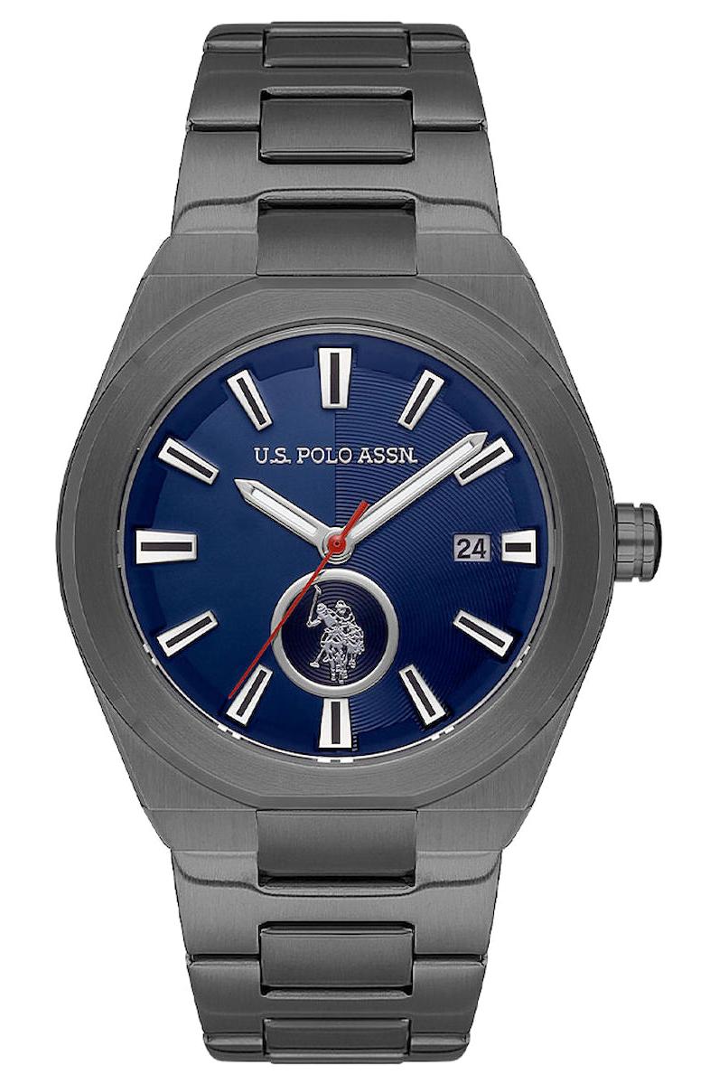 U.S. Polo Assn USPA1062-02 Takvimli 42 mm Füme Çelik Kordon Analog Erkek Kol Saati