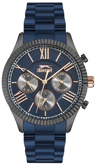 Slazenger SL.09.1935.2.02 Takvimli 45 mm Lacivert Çelik Kordon Analog Erkek Kol Saati