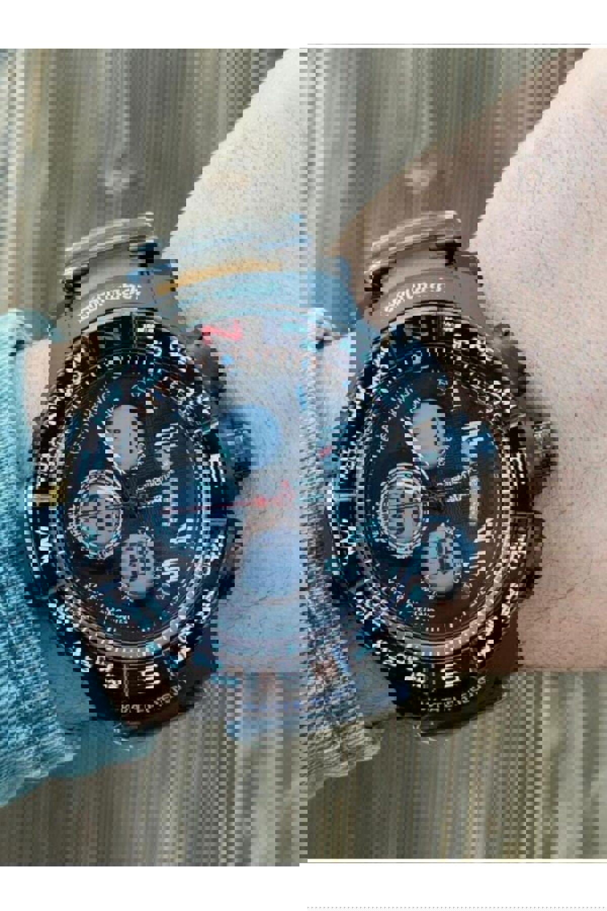 Smael S8182818211500512 Takvimli 44 mm Siyah Metal Kordon Analog Erkek Kol Saati